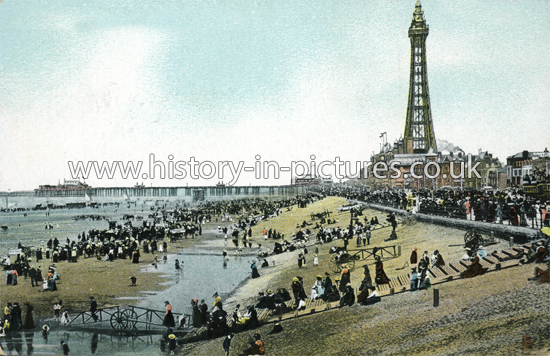 The North Pier and Promenade, Blackpool, Lancashire. c.1906